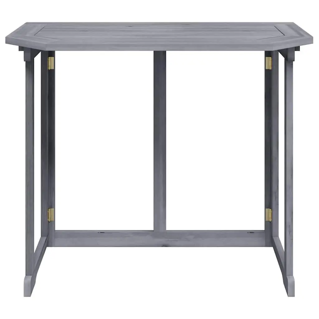 Folding Balcony Table Outdoor Wooden Coffee Worktop 90 x 50 x 74 cm
