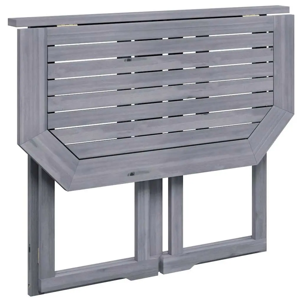 Folding Balcony Table Outdoor Wooden Coffee Worktop 90 x 50 x 74 cm