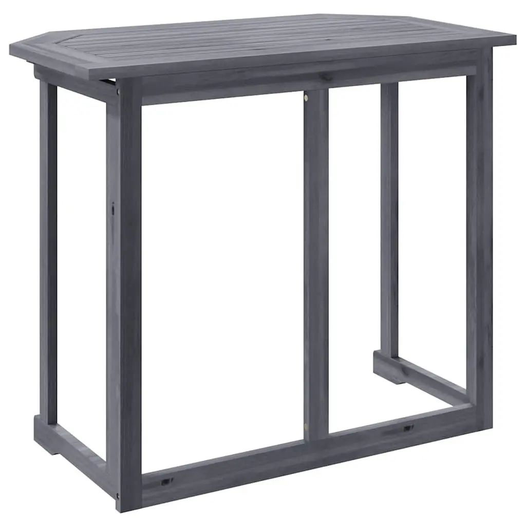 Folding Balcony Table Outdoor Wooden Coffee Worktop 90 x 50 x 74 cm