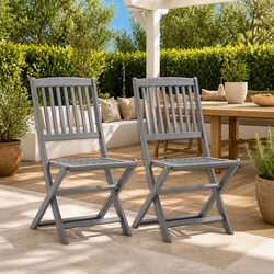 Specifications of Grey Folding Outdoor Chairs 2 Pcs