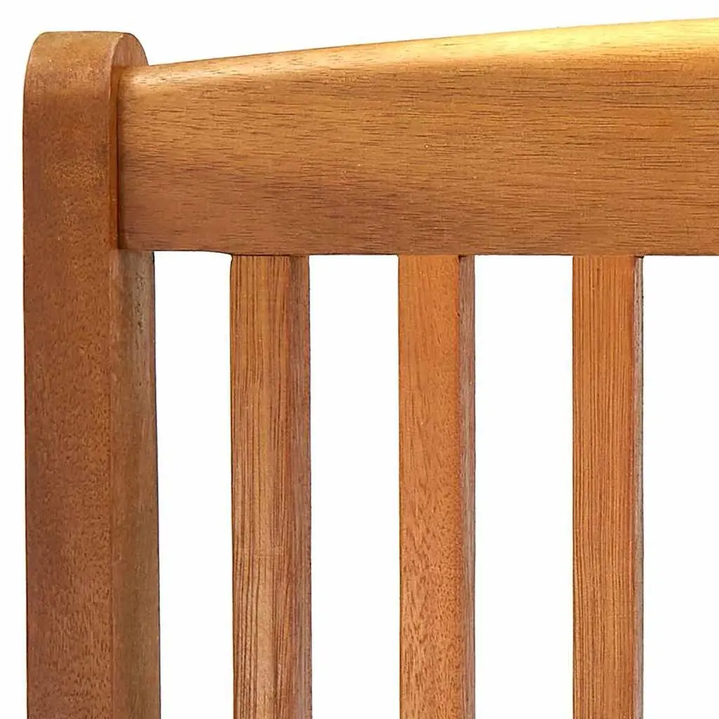 Outdoor Folding Chairs 2 pcs Garden Patio Dining Seating Brown Wood