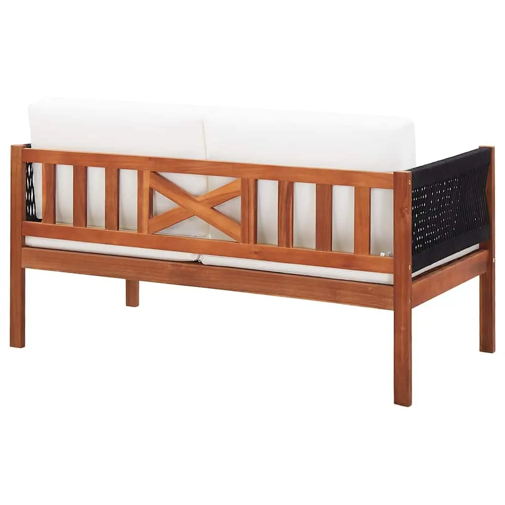 Acacia Wood 2-Seater Outdoor Sofa