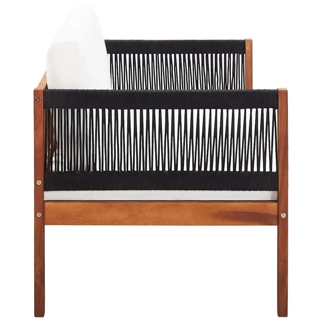 Acacia Wood 2-Seater Outdoor Sofa