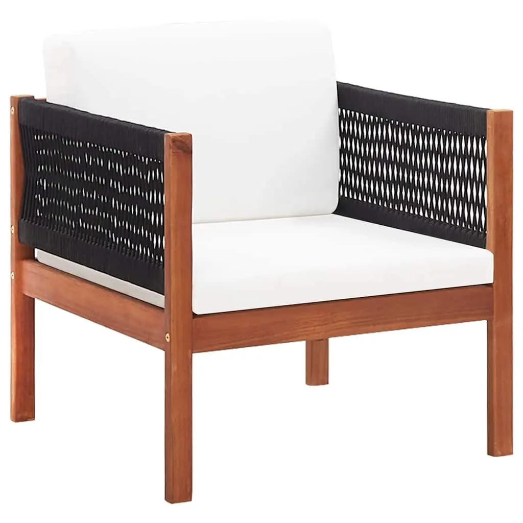 4 Piece Garden Lounge Set Outdoor Furniture Acacia Wood Chairs Sofa Coffee Table