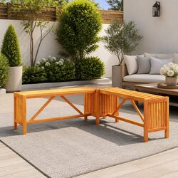 Specifications of Outdoor Garden Bench with Planter Box 117x117x40cm
