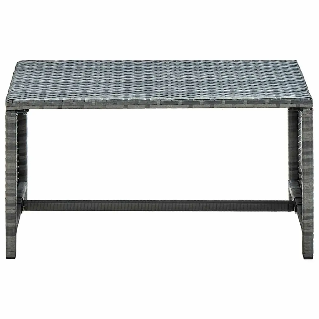 Coffee Table Anthracite Outdoor Garden Patio Poly Rattan Accent Furniture