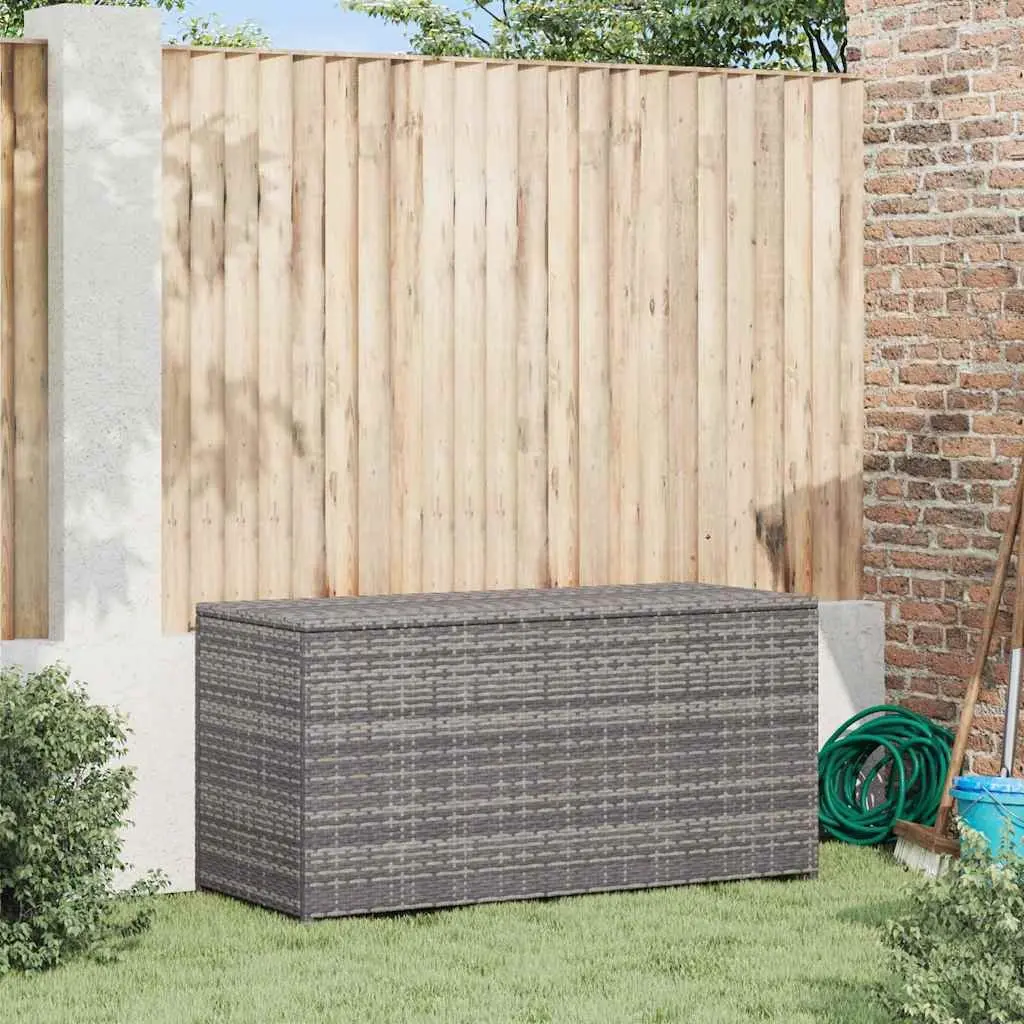 Garden Storage Box Outdoor Furniture Grey 120 x 50 x 60 cm