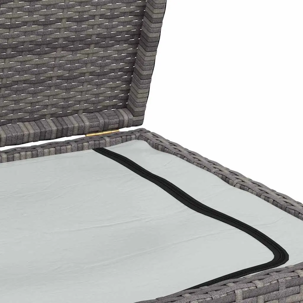 Garden Storage Box Outdoor Furniture Grey 120 x 50 x 60 cm