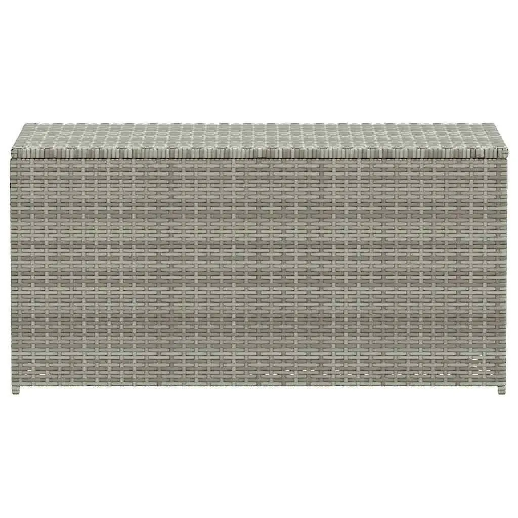 Outdoor Storage Box Poly Rattan 100x50x50cm Grey Garden Furniture