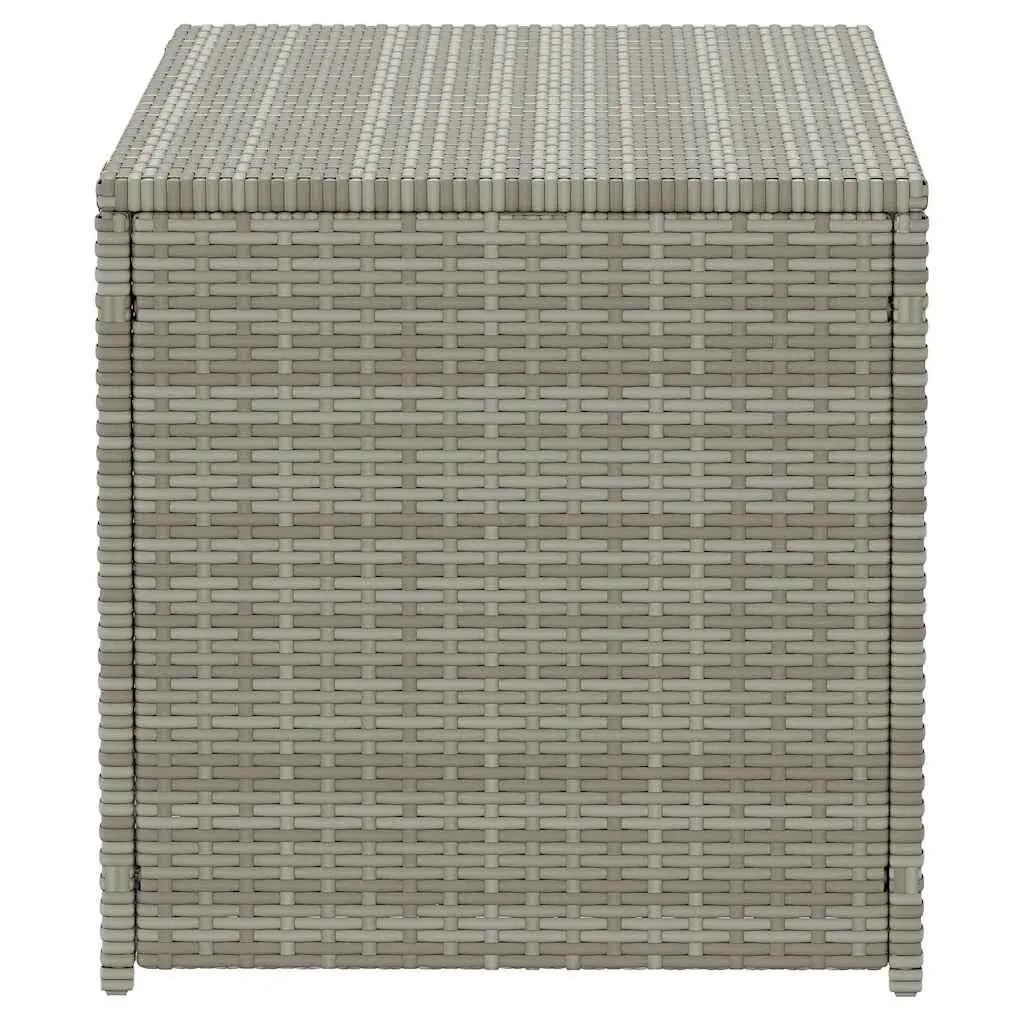 Outdoor Storage Box Poly Rattan 100x50x50cm Grey Garden Furniture