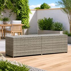 Specifications of the Grey Poly Rattan Outdoor Storage Box