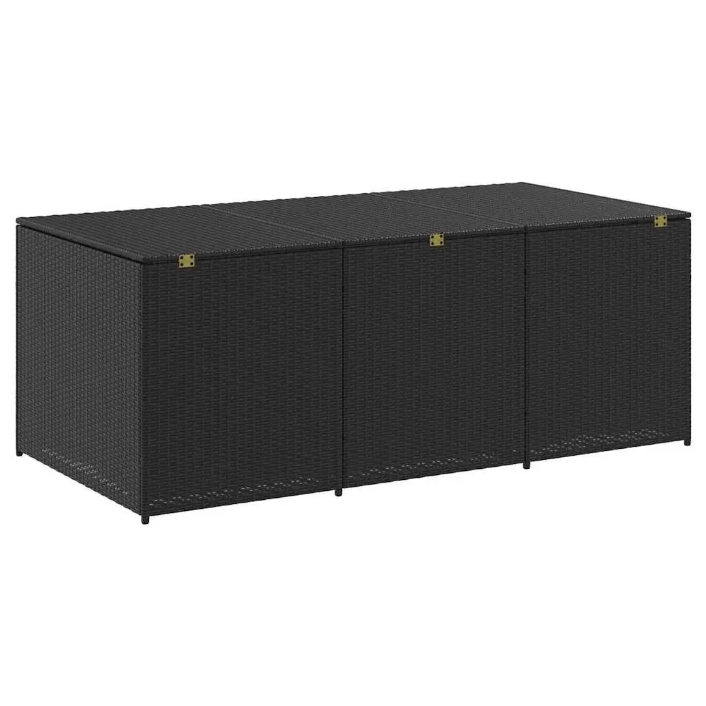 Garden Storage Box Outdoor Patio Furniture 180 x 90 x 70 cm Black