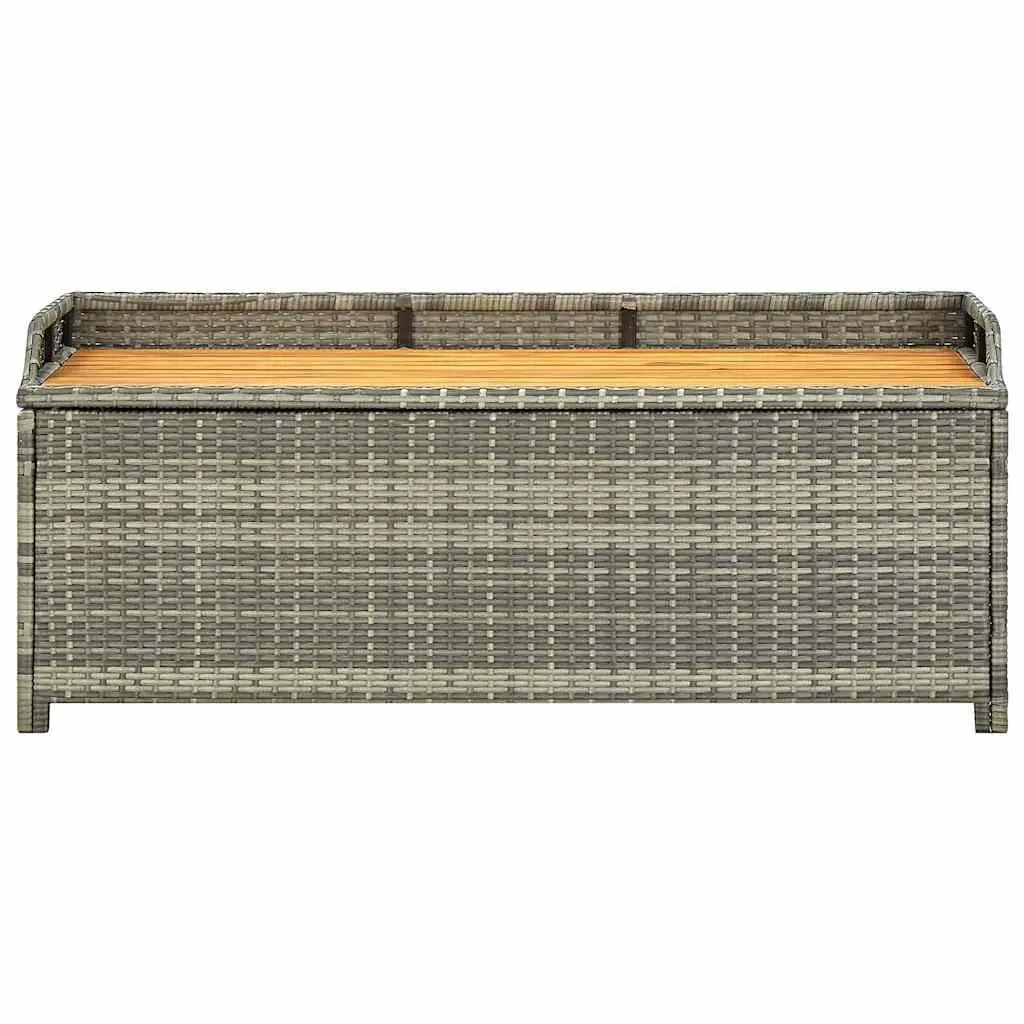 Grey Outdoor Storage Bench 120cm