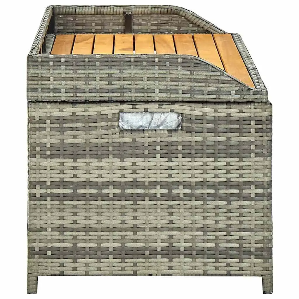 Grey Outdoor Storage Bench 120cm
