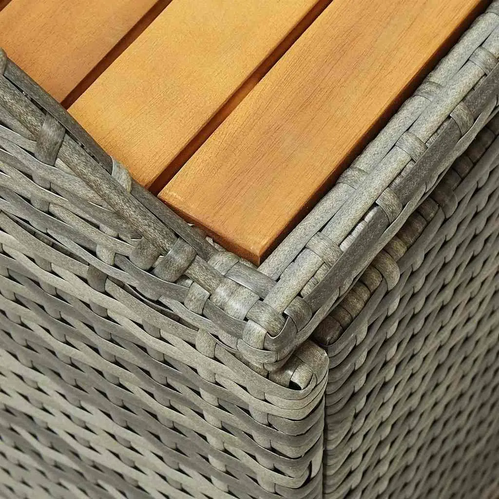 Grey Outdoor Storage Bench 120cm