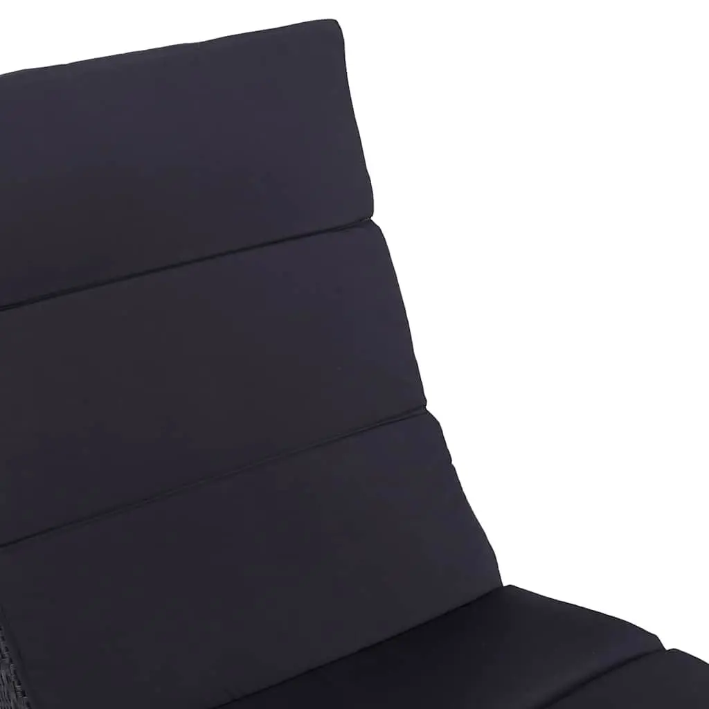 Sun Lounger Outdoor Garden Patio Foldable Poly Rattan Chair