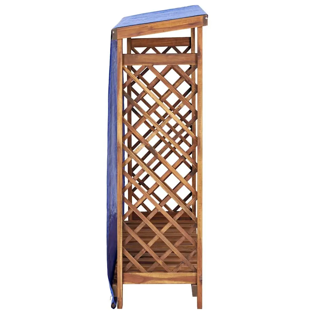 Firewood Storage Shed Outdoor Log Rack 105x38x115 cm