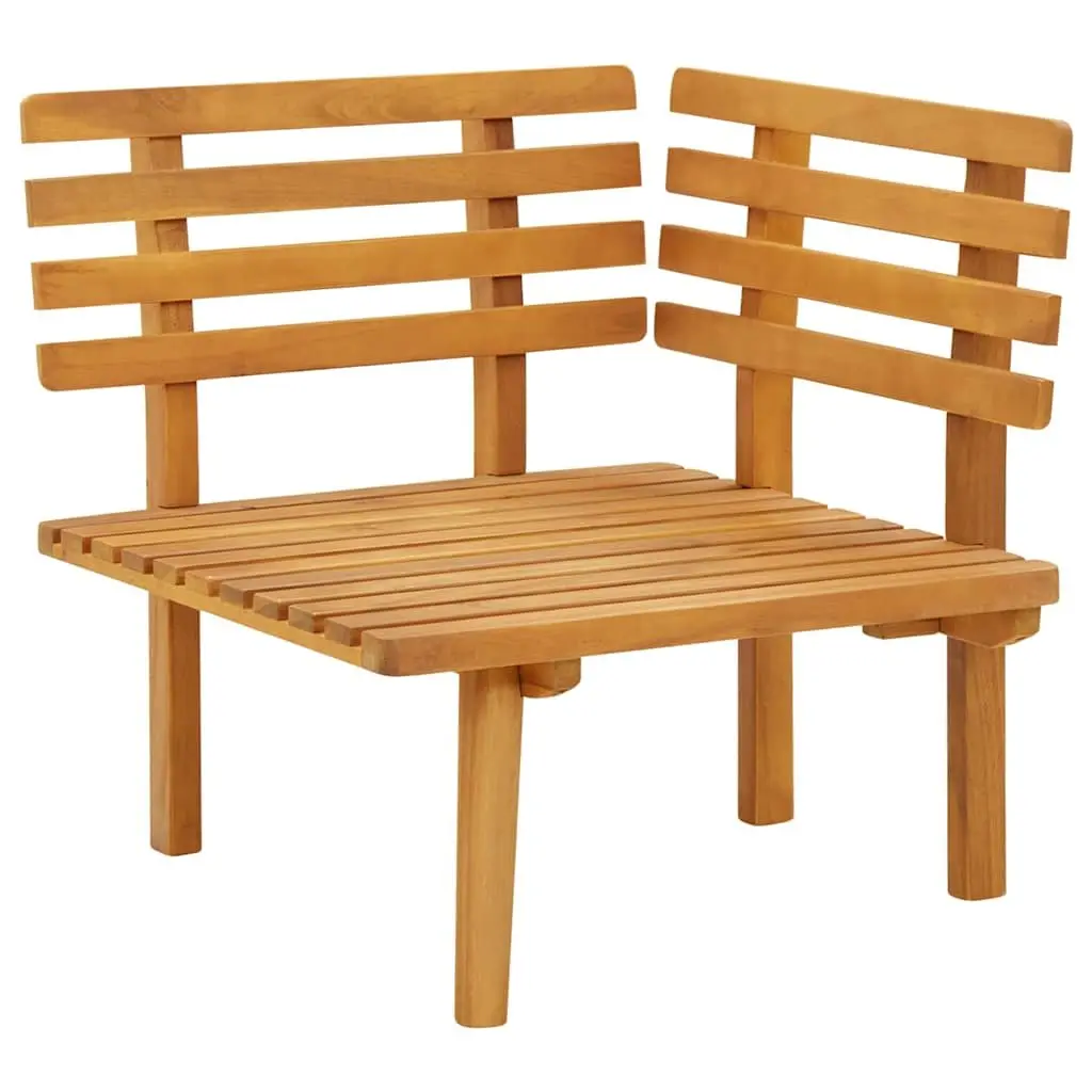 Outdoor Sectional Seating Unit Brown Garden Corner Sofa with Cushions