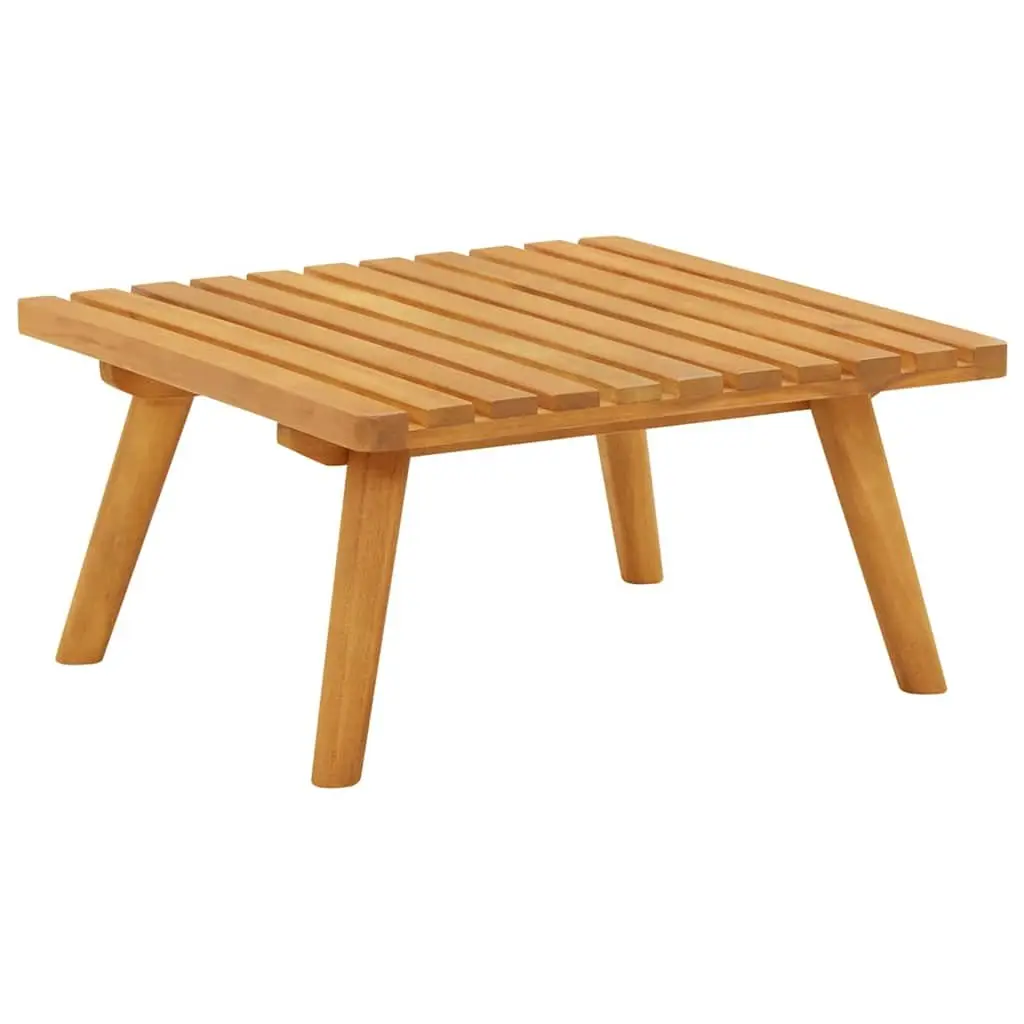 Outdoor Footstool for Garden Patio 60 x 60 x 29 cm Brown Acacia Wood
