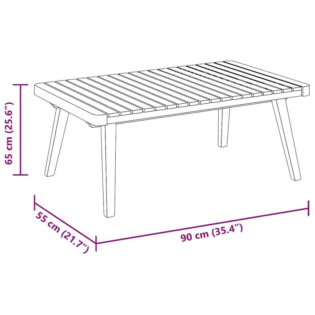 Outdoor Coffee Table 90x55x35cm