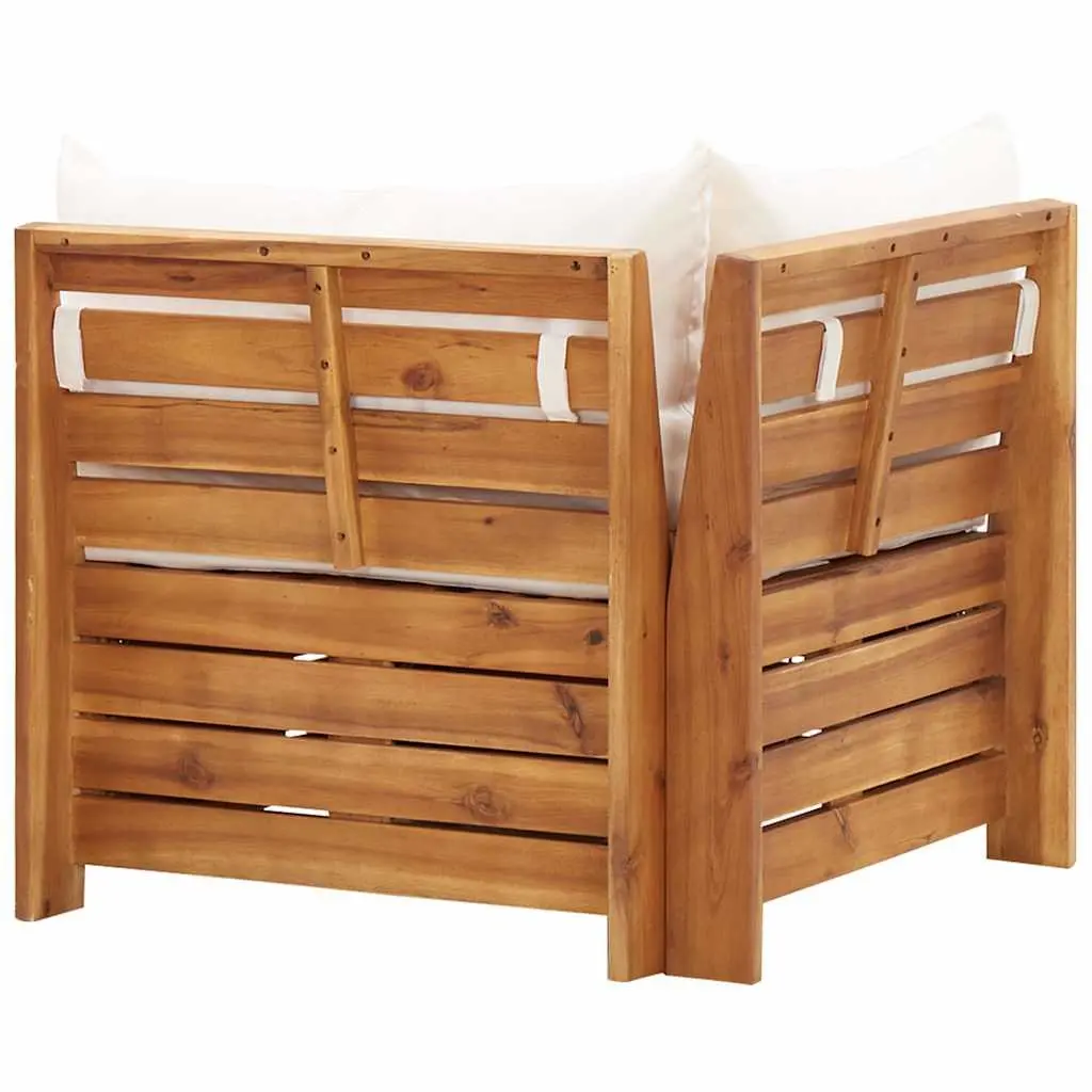 Wooden Corner Sofa Outdoor Garden Sectional Modular Seating with Removable