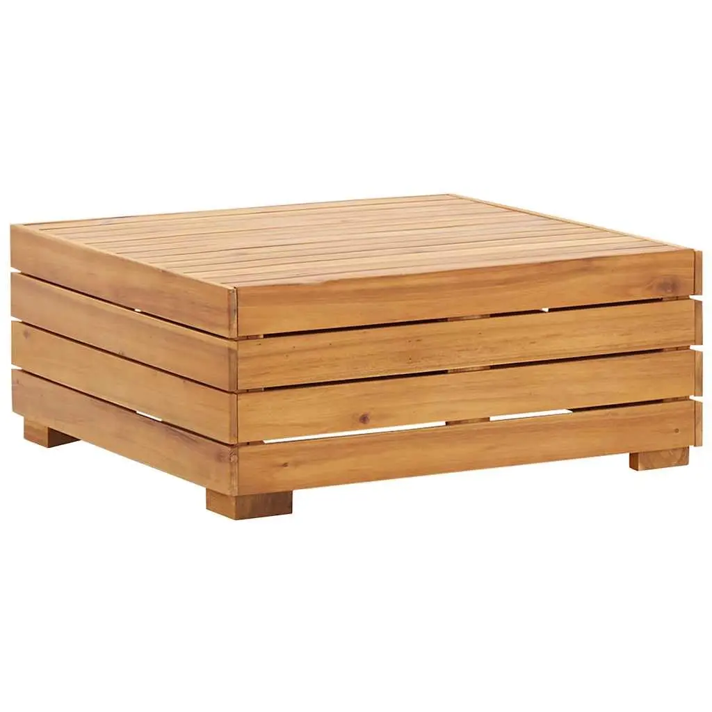 Outdoor Footrest with Cushion Modular Solid Wood Garden Size
