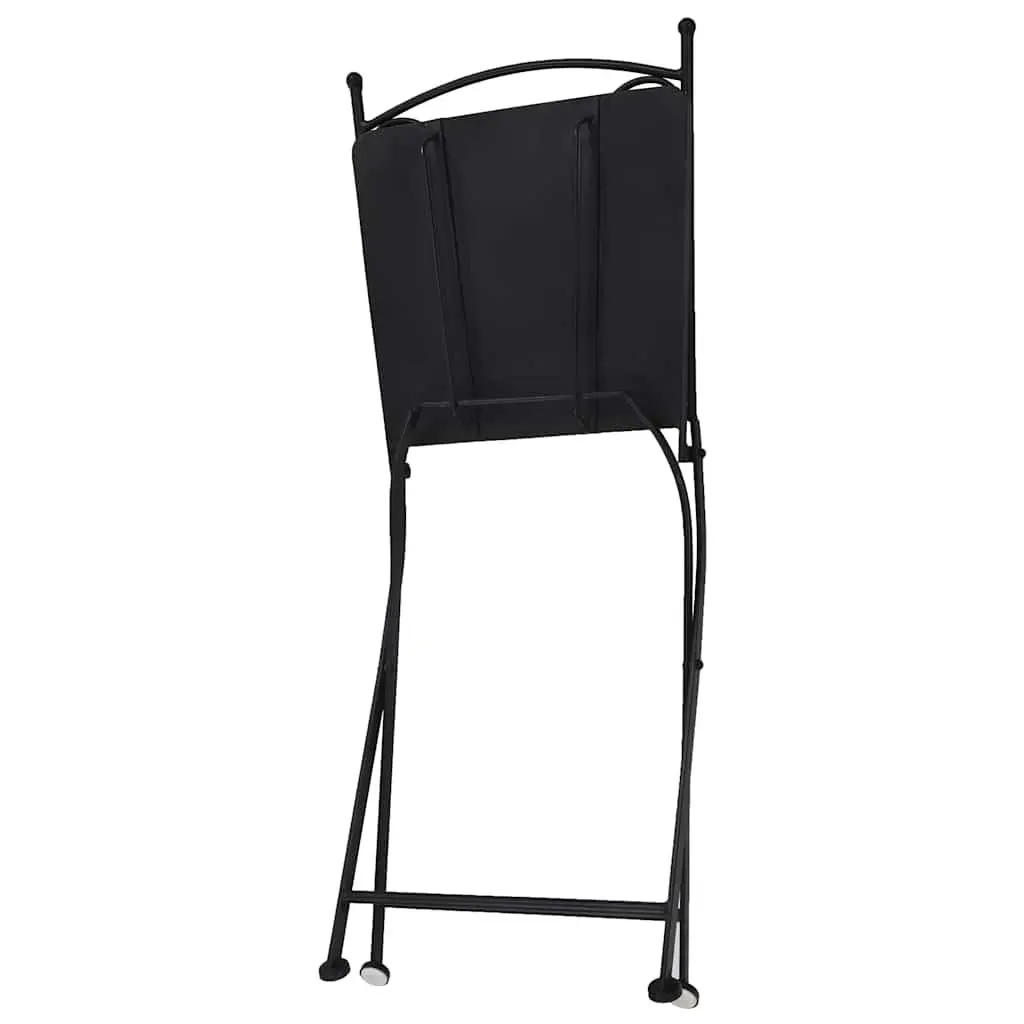 Mosaic Outdoor Bistro Chairs Set of 2 Grey Garden Patio Seating Furniture