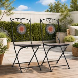 Mosaic Bistro Chairs Set: Specifications and Features