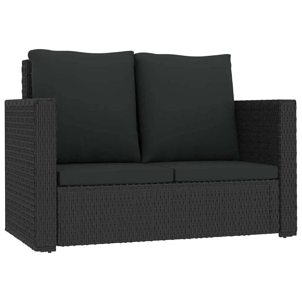 2 Piece Garden Lounge Set Outdoor Patio Sofa Stool with Cushions
