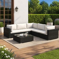Specifications for 6-Piece Outdoor Garden Lounge Sofa Set
