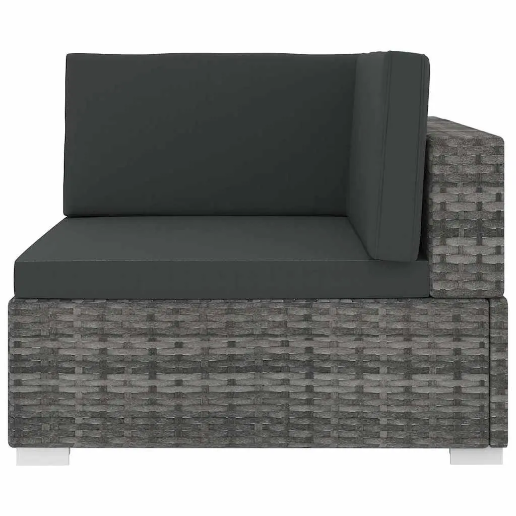 Outdoor Sectional Corner Chair for Garden Grey