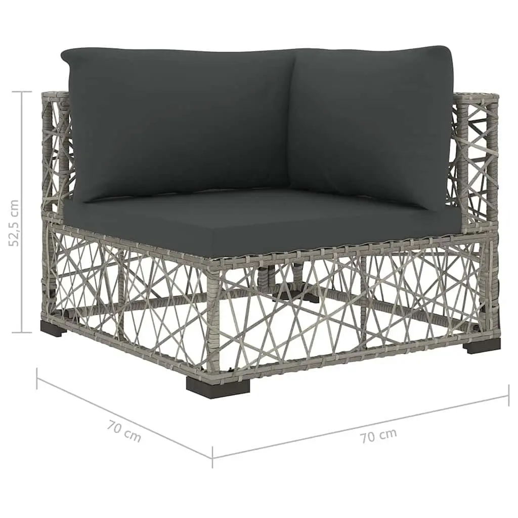 6 Piece Grey Garden Lounge Set