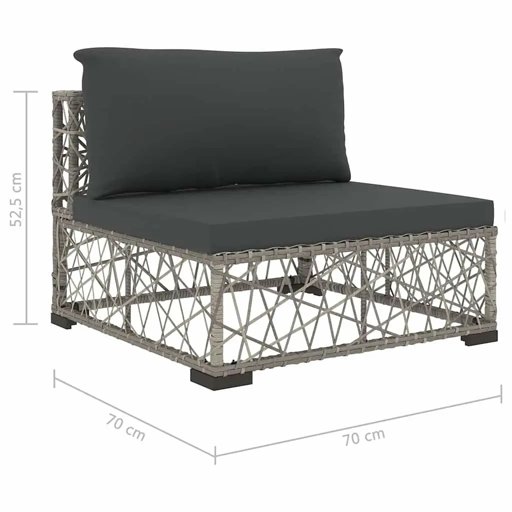 6 Piece Grey Garden Lounge Set
