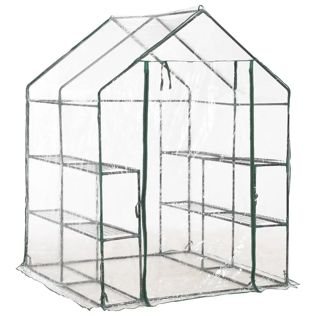 Greenhouse with 8 Shelves Transparent PVC Plant Growing Garden Gardening Storage