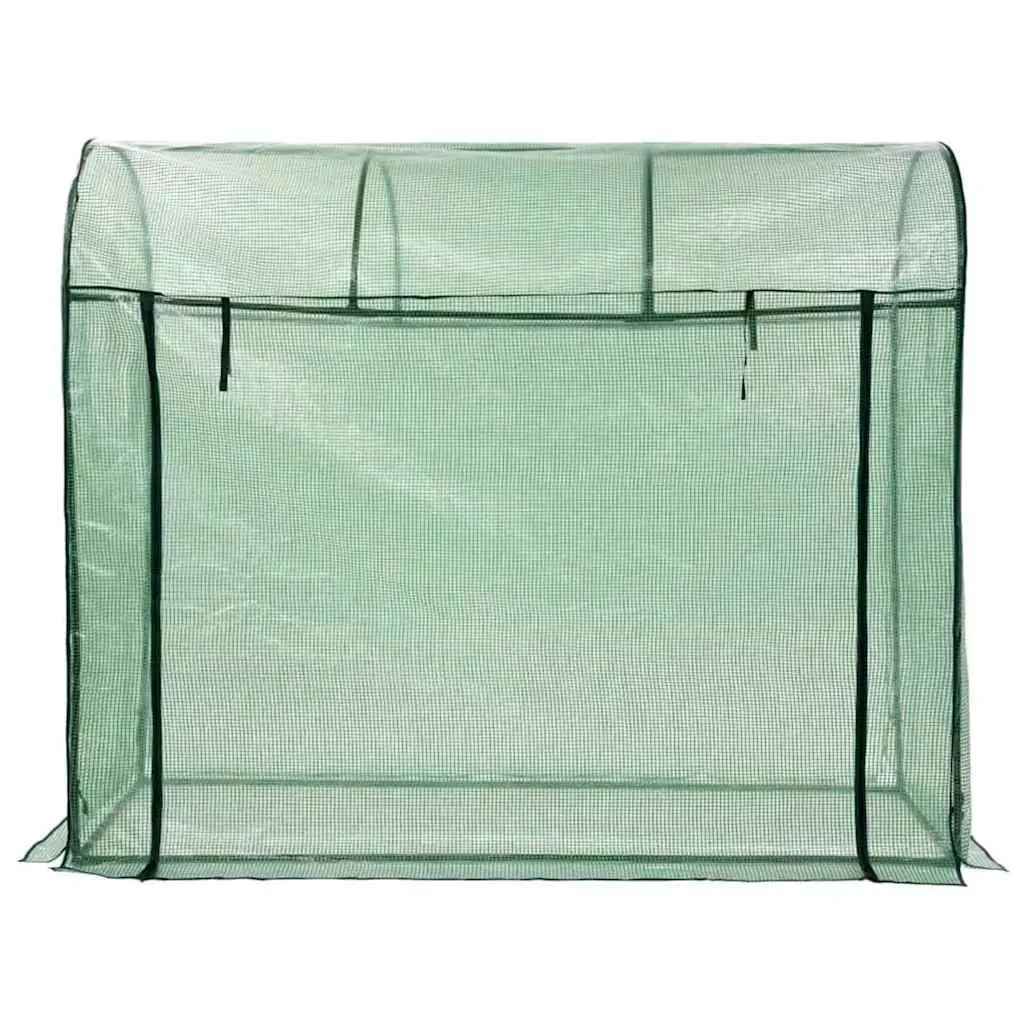 Greenhouse for Garden 200 x 80 x 170 cm with Zippered Door and Powder-coated Steel Frame