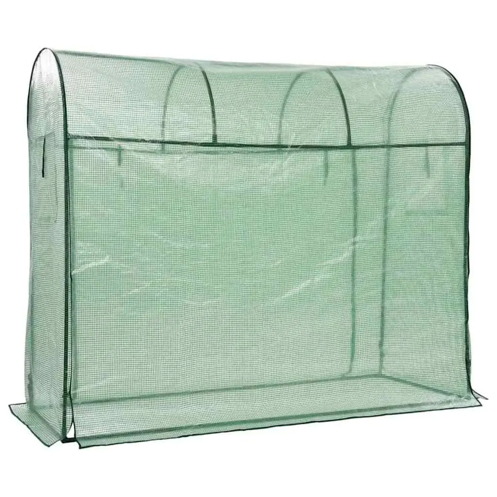 Greenhouse for Garden 200 x 80 x 170 cm with Zippered Door and Powder-coated Steel Frame