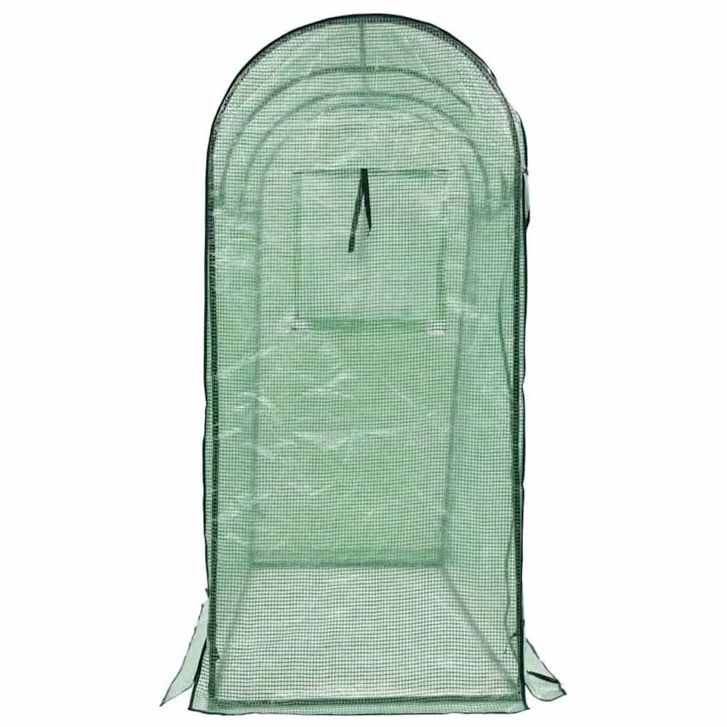 Greenhouse for Garden 200 x 80 x 170 cm with Zippered Door and Powder-coated Steel Frame