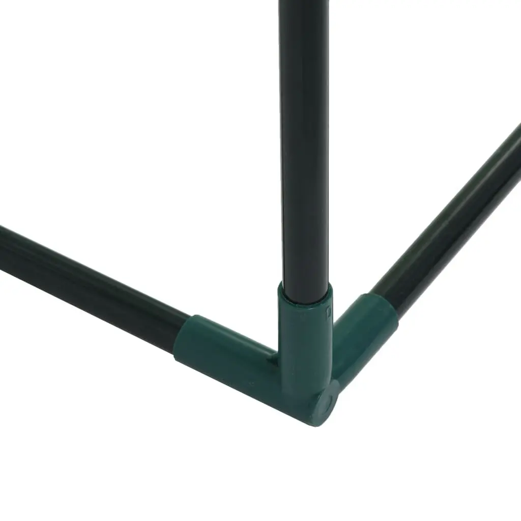 Greenhouse for Garden 200 x 80 x 170 cm with Zippered Door and Powder-coated Steel Frame