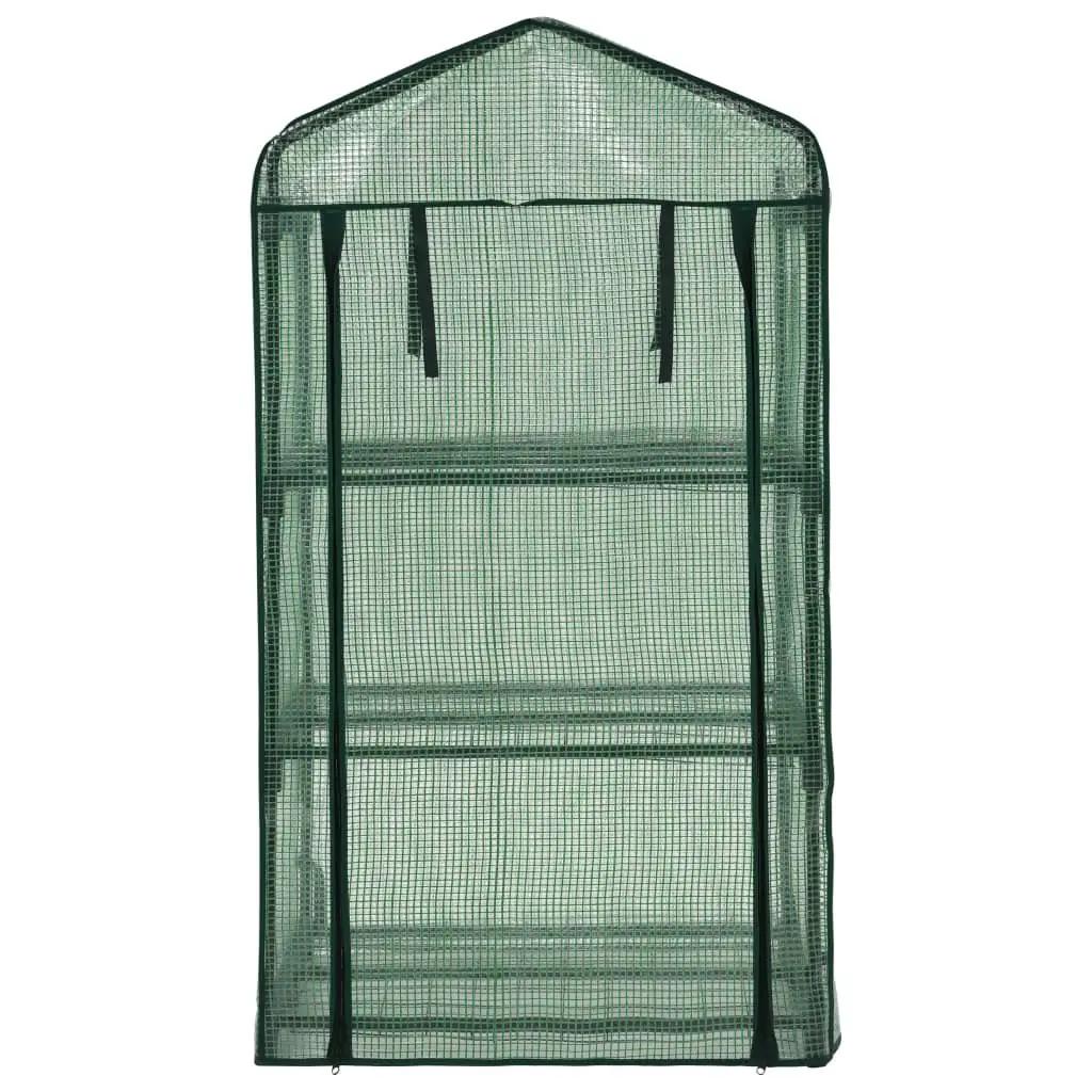 3-Tier Mini Greenhouse for Garden 69x49x125cm Portable Plant Growing Warm House
