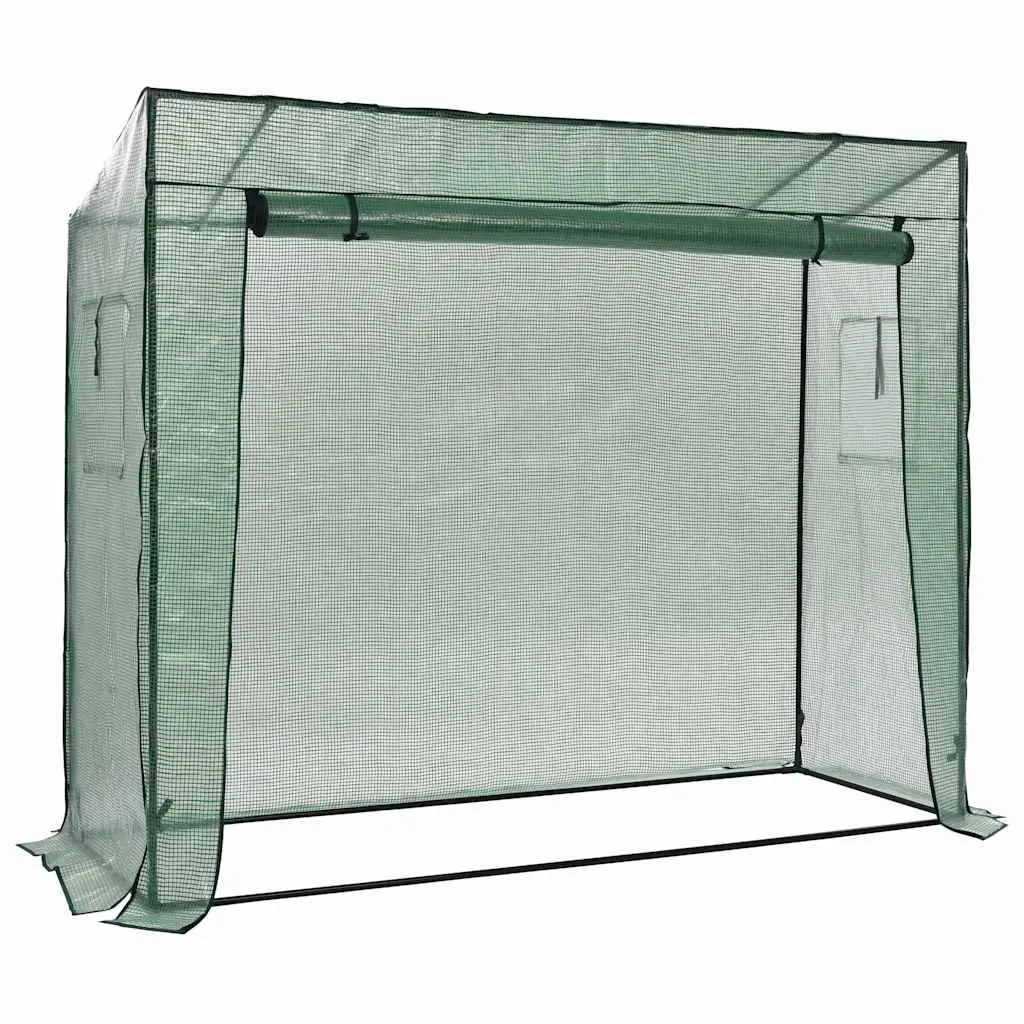 Walk-in Greenhouse for Garden 200x80x173cm Green Steel Frame UV Protected