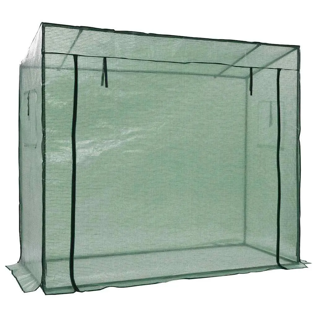 Walk-in Greenhouse for Garden 200x80x173cm Green Steel Frame UV Protected
