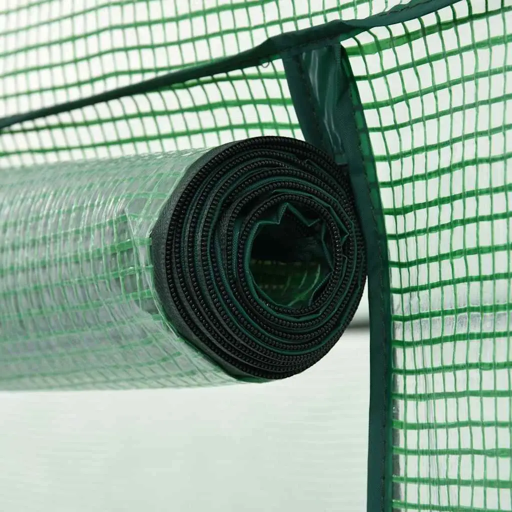 Walk-in Greenhouse for Garden 200x80x173cm Green Steel Frame UV Protected