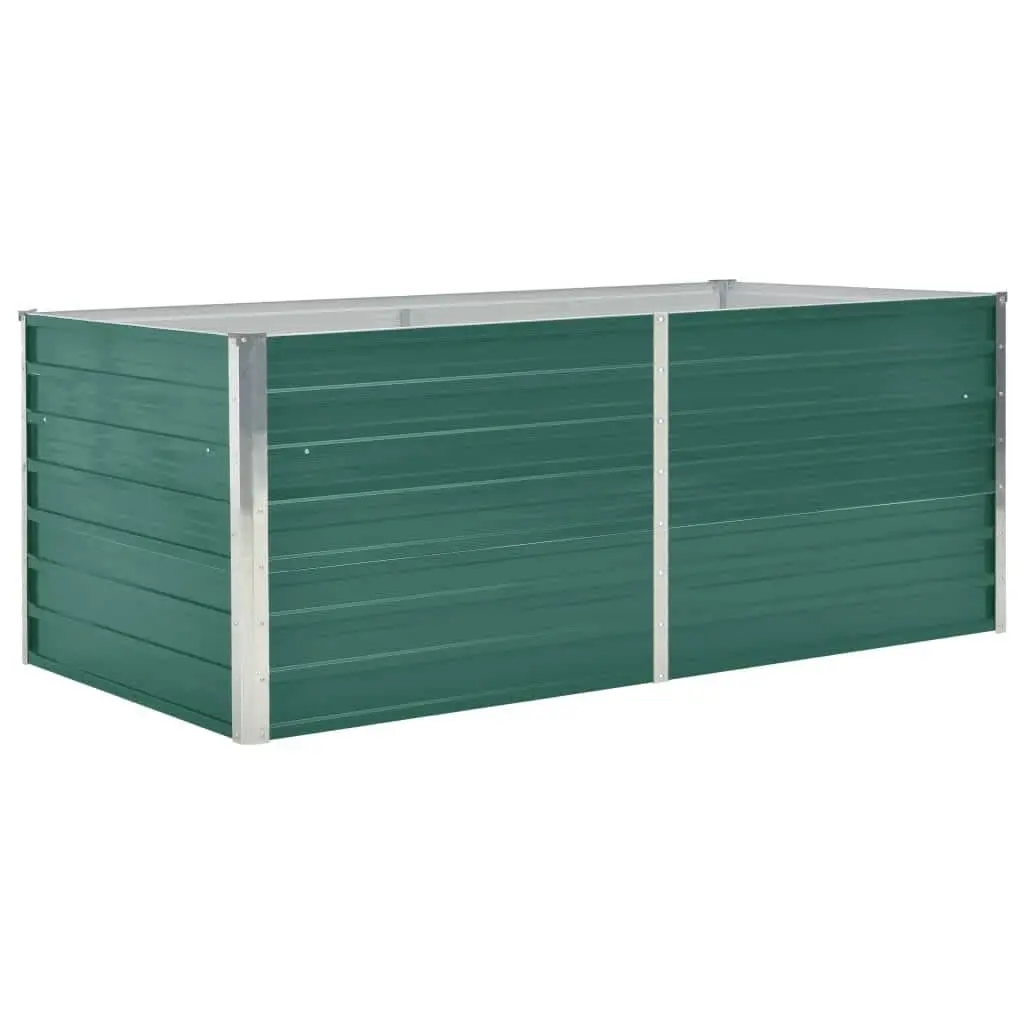 Raised Garden Bed for Outdoor Use 160x80x45 cm Galvanised Steel Rectangular Planter