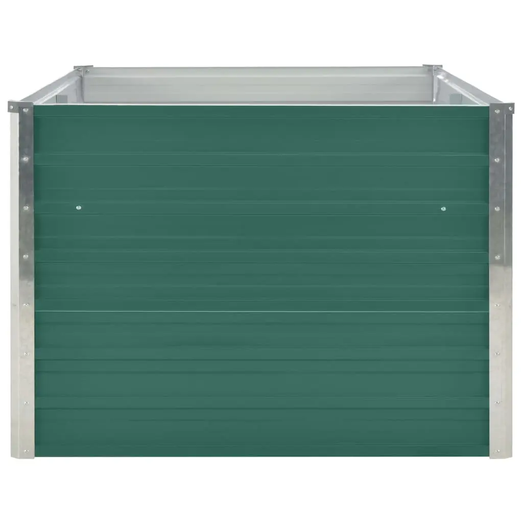Raised Garden Bed for Outdoor Use 160x80x45 cm Galvanised Steel Rectangular Planter