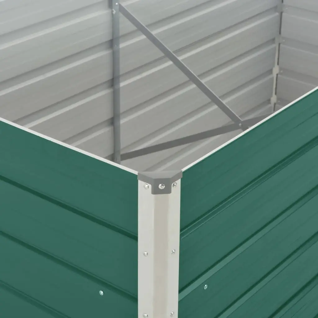Raised Garden Bed for Outdoor Use 160x80x45 cm Galvanised Steel Rectangular Planter