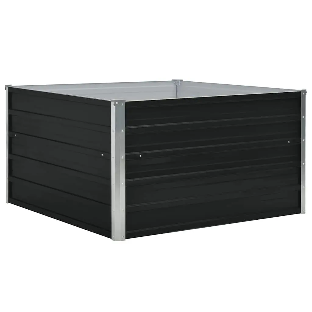 Raised Garden Bed Outdoor Gardening Container 100x100x45 cm Square Planter Box