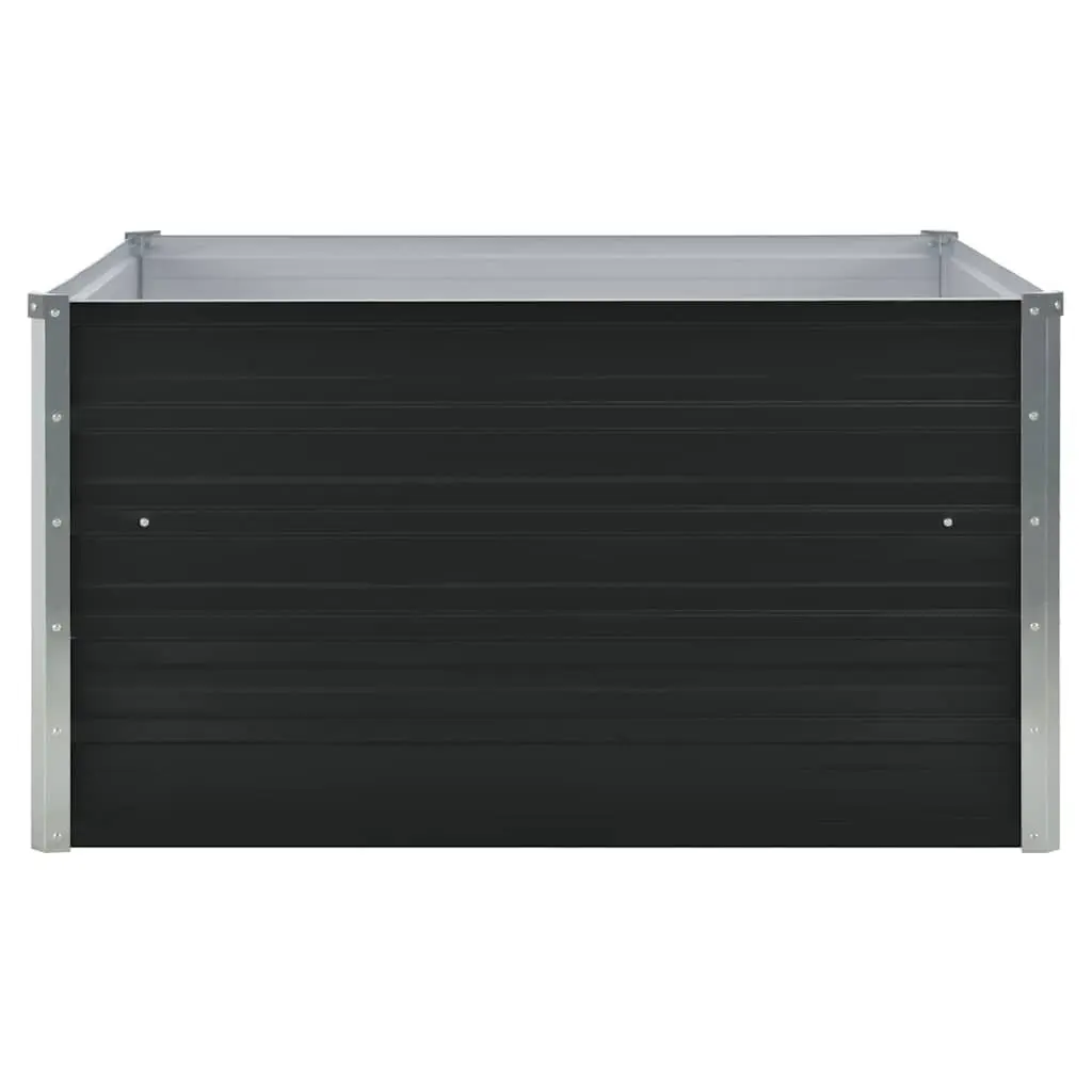 Raised Garden Bed Outdoor Gardening Container 100x100x45 cm Square Planter Box