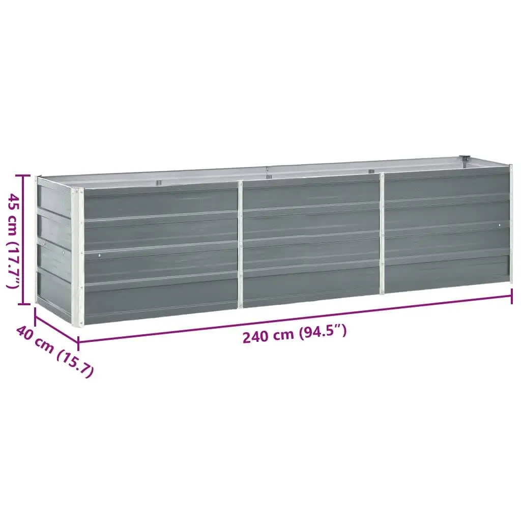 Raised Garden Bed Planter Box Outdoor Use 240 x 40 x 45 cm