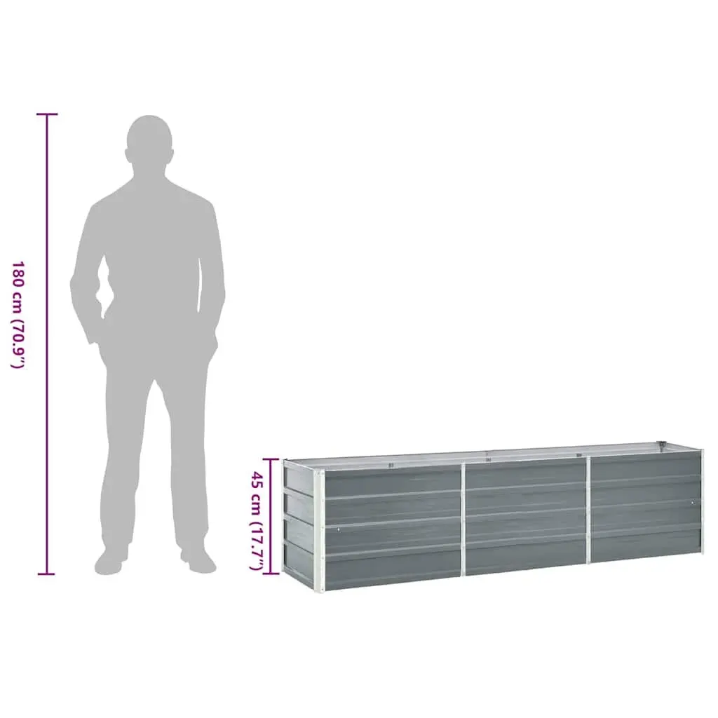 Raised Garden Bed Planter Box Outdoor Use 240 x 40 x 45 cm