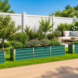 Raised Garden Bed Dimensions: 240 x 40 x 45 cm, Green